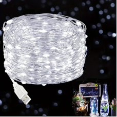 Гірлянда Крапля Роси, білий колір 10м.