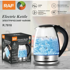 Електрочайник скляний RAF 7818 2 л 2200 Вт