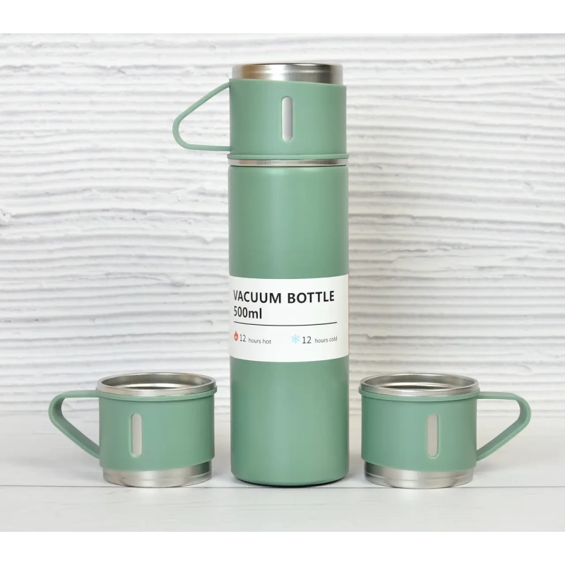 Термос 500 мл. з трьома чашками