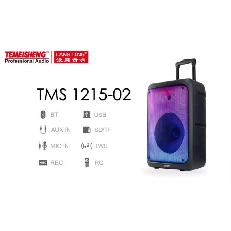 Temeisheng 1215-02 bluetooth колонка 8“