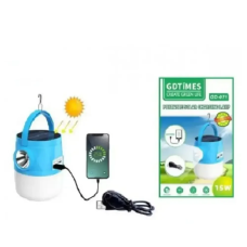 Портативна сонячна лампа LED-ліхтар GD-071