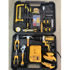 Набір інструментів із шурупокрутом акумуляторним 118 предметів МКС 1016-19