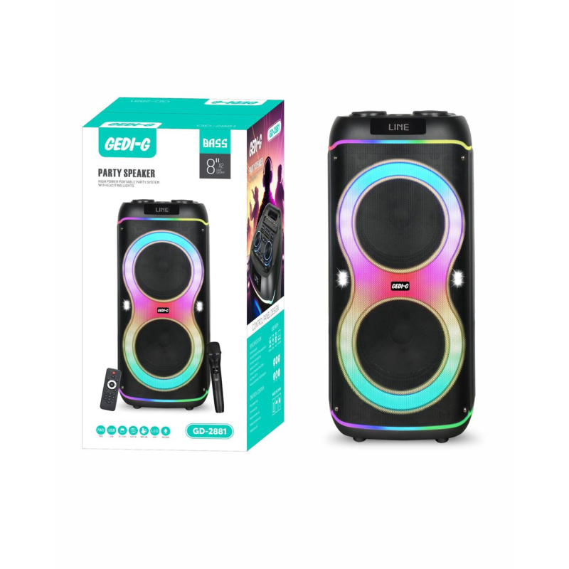 GD-2881 Подвійні 8“низькочастотні динаміки та 3“ високочастотні динаміки