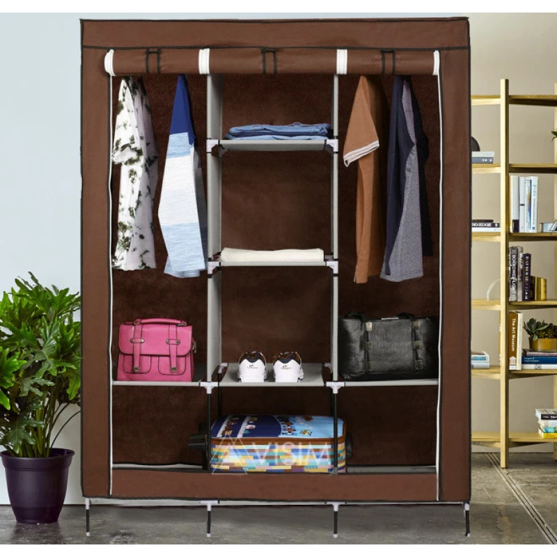 Шафа тканинна складана Storage Wardrobe 88130 на 3 секції 130х45х175 см