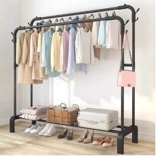 Підлогова вішалка для одягу Double Pole Hanger