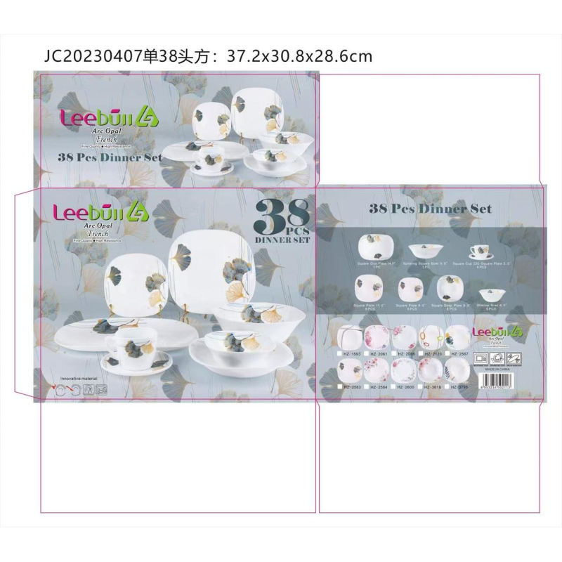 Посуд 38 предметів Leebull МКС-521