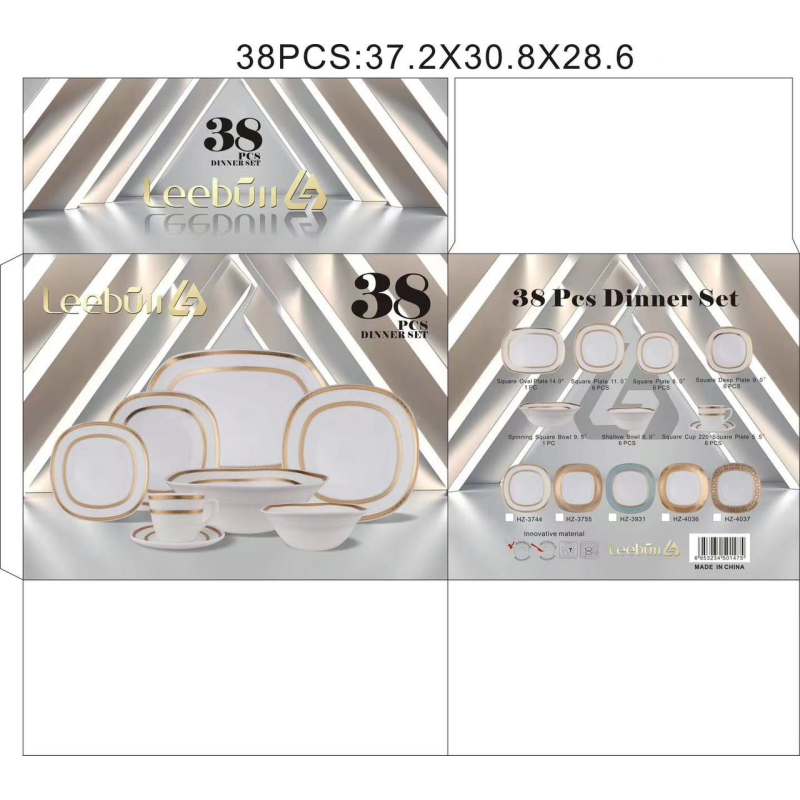 Посуд 38 предметів Leebull 3770 мкс501